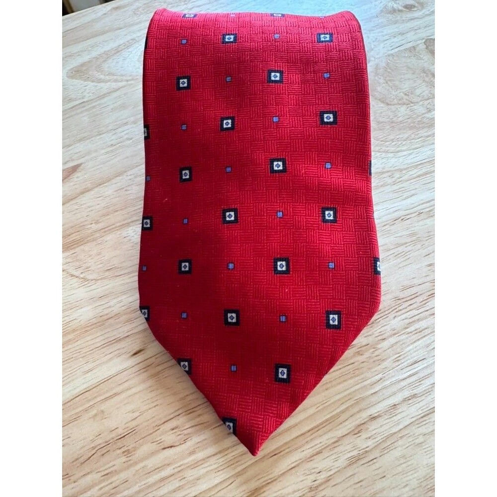 Vintage Stafford Executive 100% Imported Silk Tie Geometric Men’s Neck Tie